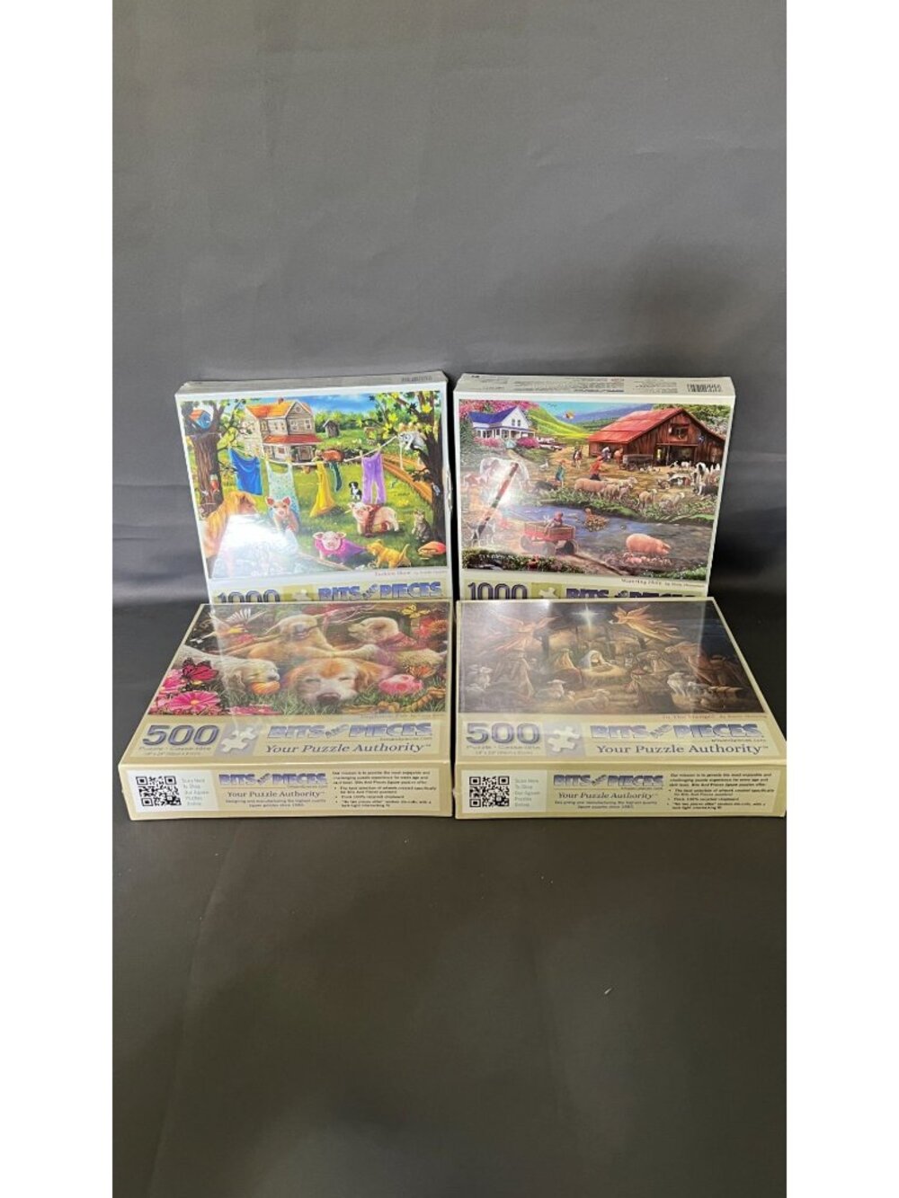 Bits And Pieces Assorted Jigsaw Puzzle Lot 4 Designs 500/1000 Pieces New